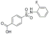 4-(2-FLUORO-PHENYLSULFAMOYL)-BENZOIC ACID Struktur