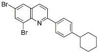 6,8-DIBROMO-2-(4-CYCLOHEXYLPHENYL)QUINOLINE Struktur