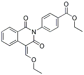 4-(4-ETHOXYMETHYLENE-1,3-DIOXO-3,4-DIHYDRO-1H-ISOQUINOLIN-2-YL)-BENZOIC ACID ETHYL ESTER Struktur