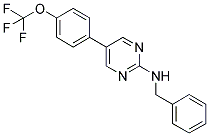 N-BENZYL-5-[4-(TRIFLUOROMETHOXY)PHENYL]PYRIMIDIN-2-AMINE Struktur