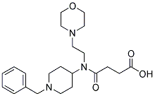 4-((1-BENZYLPIPERIDIN-4-YL)(2-MORPHOLINOETHYL)AMINO)-4-OXOBUTANOIC ACID Struktur