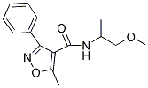 N-(2-METHOXY-1-METHYLETHYL)-5-METHYL-3-PHENYLISOXAZOLE-4-CARBOXAMIDE Struktur