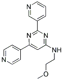 N-(2-METHOXYETHYL)-2-PYRIDIN-3-YL-6-PYRIDIN-4-YLPYRIMIDIN-4-AMINE Struktur