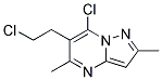 7-CHLORO-6-(2-CHLOROETHYL)-2,5-DIMETHYLPYRAZOLO[1,5-A]PYRIMIDINE Struktur