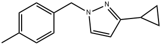 3-CYCLOPROPYL-1-(4-METHYLBENZYL)-1H-PYRAZOLE Struktur