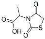 2-(2,4-DIOXO-THIAZOLIDIN-3-YL)-PROPIONIC ACID Struktur