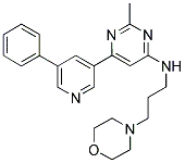 [2-METHYL-6-(5-PHENYL-PYRIDIN-3-YL)-PYRIMIDIN-4-YL]-(3-MORPHOLIN-4-YL-PROPYL)-AMINE Struktur