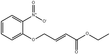 ETHYL (E)-4-(2-NITROPHENOXY)-2-BUTENOATE Struktur