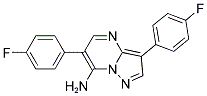 3,6-BIS(4-FLUOROPHENYL)PYRAZOLO[1,5-A]PYRIMIDIN-7-AMINE Struktur