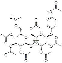 4-AMINOPHENYL 2,3,6-TRI-O-ACETYL-4-O-(2,3,4,6-TETRA-O-ACETYL-BETA-D-GLUCOPYRANOSYL)-BETA-D-GLUCOPYRANOSIDE Struktur