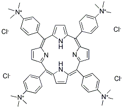 MESO-TETRA(4-N,N,N-TRIMETHYLANILINIUM) PORPHINE TETRACHLORIDE Struktur