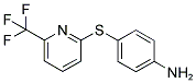 4-[6-(TRIFLUOROMETHYL)PYRIDIN-2-YLTHIO]ANILINE Struktur