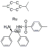 RU[(R,R)-TSDPEN](P-CYMENE) Struktur