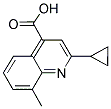 2-CYCLOPROPYL-8-METHYLQUINOLINE-4-CARBOXYLIC ACID Struktur