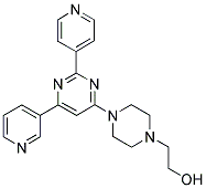 2-[4-(6-PYRIDIN-3-YL-2-PYRIDIN-4-YLPYRIMIDIN-4-YL)PIPERAZIN-1-YL]ETHANOL Struktur