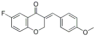 (E)-3-(4-METHOXYBENZYLIDENE)-6-FLUORO-2,3-DIHYDROCHROMEN-4-ONE Struktur