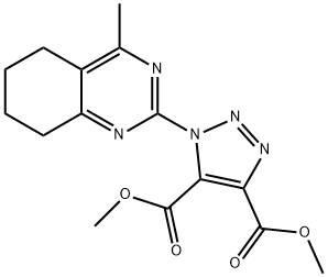 DIMETHYL 1-(4-METHYL-5,6,7,8-TETRAHYDRO-2-QUINAZOLINYL)-1H-1,2,3-TRIAZOLE-4,5-DICARBOXYLATE Struktur