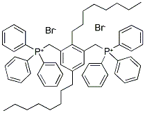 1,4-BIS(OCTYLOXY)-2,5-XYLENEBIS(TRIPHENYLPHOSPHONIUM BROMIDE) Struktur