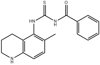 N-BENZOYL-N'-(6-METHYL-1,2,3,4-TETRAHYDRO-5-QUINOLINYL)THIOUREA Struktur