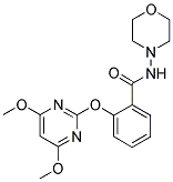 N-(MORPHOLIN-4-YL)-2-[(4,6-DIMETHOXYPYRIMIDIN-2-YL)OXY]BENZAMIDE Struktur