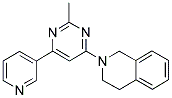 2-(2-METHYL-6-PYRIDIN-3-YLPYRIMIDIN-4-YL)-1,2,3,4-TETRAHYDROISOQUINOLINE Struktur