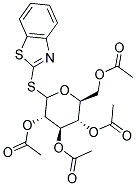 (2R,3S,4S,5R)-3,5-BIS(ACETYLOXY)-2-[(ACETYLOXY)METHYL]-6-(1,3-BENZOTHIAZOL-2-YLSULFANYL)TETRAHYDRO-2H-PYRAN-4-YL ACETATE Struktur