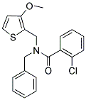 N-BENZYL-2-CHLORO-N-[(3-METHOXYTHIEN-2-YL)METHYL]BENZAMIDE Struktur