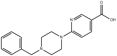 6-(4-BENZYLPIPERAZINO)NICOTINIC ACID Struktur