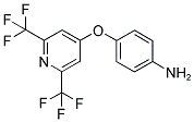 4-[2,6-BIS(TRIFLUOROMETHYL)PYRIDIN-4-YLOXY]ANILINE Struktur