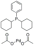 DI(ACETATO)DICYCLOHEXYLPHENYLPHOSPHINEPALLADIUM (II) Struktur