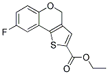 ETHYL 8-FLUORO-4H-[1]-BENZOPYRANO[4,3-B]THIOPHENE-2-CARBOXYLATE Struktur