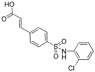 3-[4-(2-CHLORO-PHENYLSULFAMOYL)-PHENYL]-ACRYLIC ACID Struktur