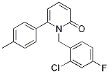 1-(2-CHLORO-4-FLUOROBENZYL)-6-(4-METHYLPHENYL)PYRIDIN-2(1H)-ONE Struktur