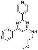 N-(2-METHOXYETHYL)-2,6-DIPYRIDIN-4-YLPYRIMIDIN-4-AMINE Struktur