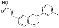 3-(4-METHOXY-3-M-TOLYLOXYMETHYL-PHENYL)-ACRYLIC ACID Struktur