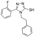 5-(2-FLUORO-PHENYL)-4-PHENETHYL-4H-[1,2,4]TRIAZOLE-3-THIOL Struktur