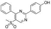 4-[5-(METHYLSULPHONYL)-4-PHENYLPYRIMIDIN-2-YL]PHENOL Struktur