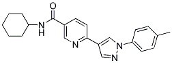 N-CYCLOHEXYL-6-(1-P-TOLYL-1H-PYRAZOL-4-YL)-NICOTINAMIDE Struktur