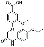 4-[(4-ETHOXY-PHENYLCARBAMOYL)-METHOXY]-3-METHOXY-BENZOIC ACID Struktur