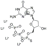 2'-DEOXYGUANOSINE-5'-O-(1-THIOTRIPHOSPHATE) LITHIUM SALT Struktur