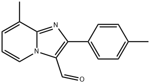 8-METHYL-2-P-TOLYL-IMIDAZO[1,2-A]PYRIDINE-3-CARBOXALDEHYDE Struktur