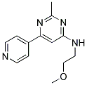 N-(2-METHOXYETHYL)-2-METHYL-6-PYRIDIN-4-YLPYRIMIDIN-4-AMINE Struktur