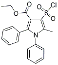 ETHYL 3-CHLOROSULPHONYL-1,5-DIPHENYL-2-METHYLPYRROLE-4-CARBOXYLATE Struktur