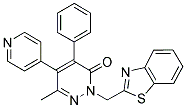 2-BENZOTHIAZOL-2-YLMETHYL-6-METHYL-4-PHENYL-5-PYRIDIN-4-YL-2H-PYRIDAZIN-3-ONE Struktur