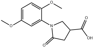 1-(2,5-DIMETHOXYPHENYL)-5-OXOPYRROLIDINE-3-CARBOXYLIC ACID Struktur