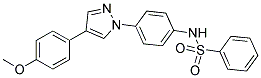 N-[4-(4-(4-METHOXYPHENYL)-1H-PYRAZOL-1-YL)PHENYL]BENZENESULPHONAMIDE Struktur