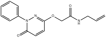 N-ALLYL-2-[(6-OXO-1-PHENYL-1,6-DIHYDRO-3-PYRIDAZINYL)OXY]ACETAMIDE Struktur