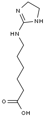 6-(4,5-DIHYDRO-1 H-IMIDAZOL-2-YLAMINO)-HEXANOIC ACID Struktur