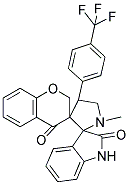 CHROMAN-4'-ONE-3'-SPIRO-3-N-METHYL-4-(4-TRIFLUOROMETHYLPHENYL)-PYRROLIDINE-2-SPIRO-3''-OXINDOLE Struktur