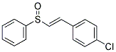 2-(4-CHLOROPHENYL)VINYL PHENYL SULFOXIDE Struktur